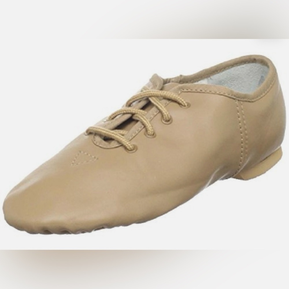 New in box revolution tan lace up Jazz Shoe Style 426 girls sz  3